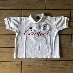 VINTAGE CARTIER BARBADOS POLO GEAR USA CROP TOP